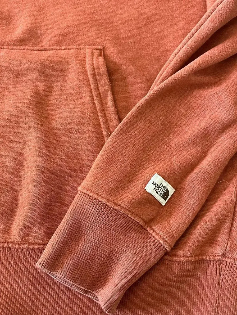 The North Face Hoodie Men’s Medium Rust Orange Pullover Sweatshirt Gorpcore